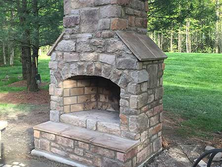 outdoor custom fireplaces in swedesboro new jersey